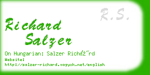 richard salzer business card